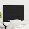 Image de vidaXL Têtes de lit 2 pcs Noir 90x5x78/88 cm Tissu