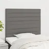 Image de vidaXL Têtes de lit 2 pcs Gris foncé 100x5x78/88 cm Tissu3116463