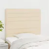 Image de vidaXL Têtes de lit 2 pcs Crème 100x5x78/88 cm Tissu