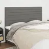 Image de vidaXL TÃªtes de lit 4 pcs Gris clair 90x5x78/88 cm Tissu