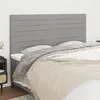 Image de vidaXL Têtes de lit 4 pcs Gris clair 100x5x78/88 cm Tissu3116494