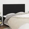 Image de vidaXL TÃªtes de lit 4 pcs Noir 100x5x78/88 cm Tissu