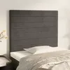 Image de vidaXL Têtes de lit 2 pcs Gris foncé 80x5x78/88 cm Velours