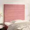 Image de vidaXL Têtes de lit 2 pcs Rose 100x5x78/88 cm Velours