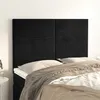Image de vidaXL Têtes de lit 4 pcs Noir 72x5x78/88 cm Velours