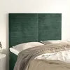 Image de vidaXL Têtes de lit 4 pcs Vert foncé 72x5x78/88 cm Velours
