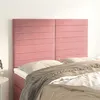 Image de vidaXL Têtes de lit 4 pcs Rose 72x5x78/88 cm Velours
