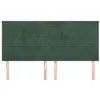 Image de vidaXL Têtes de lit 4 pcs Vert foncé 80x5x78/88 cm Velours