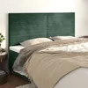 Image de vidaXL TÃªtes de lit 4 pcs Vert foncÃ© 90x5x78/88 cm Velours