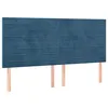 Image de vidaXL TÃªtes de lit 4 pcs Bleu foncÃ© 90x5x78/88 cm Velours