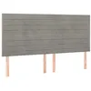 Image de vidaXL TÃªtes de lit 4 pcs Gris clair 100x5x78/88 cm Velours