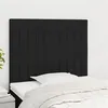Image de vidaXL Têtes de lit 2 pcs Noir 80x5x78/88 cm Tissu