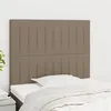 Image de vidaXL Têtes de lit 2 pcs Taupe 80x5x78/88 cm Tissu