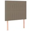 Image de vidaXL TÃªtes de lit 2 pcs Taupe 80x5x78/88 cm Tissu