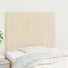 Image de vidaXL Têtes de lit 2 pcs Crème 80x5x78/88 cm Tissu