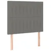 Image de vidaXL TÃªtes de lit 2 pcs Gris clair 90x5x78/88 cm Tissu