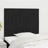 Image de vidaXL Têtes de lit 2 pcs Noir 90x5x78/88 cm Tissu