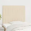 Image de vidaXL Têtes de lit 2 pcs Crème 90x5x78/88 cm Tissu