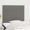 Image de vidaXL Têtes de lit 2 pcs Gris foncé 100x5x78/88 cm Tissu