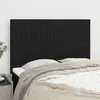 Image de vidaXL Têtes de lit 4 pcs Noir 72x5x78/88 cm Tissu