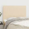 Image de vidaXL Têtes de lit 4 pcs Crème 72x5x78/88 cm Tissu