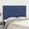 Image de vidaXL Têtes de lit 4 pcs Bleu 72x5x78/88 cm Tissu