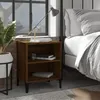 Image de vidaXL TÃªtes de lit 4 pcs Marron FoncÃ© 80x5x78/88 cm Tissu