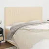 Image de vidaXL Têtes de lit 4 pcs Crème 100x5x78/88 cm Tissu