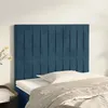 Image de vidaXL Têtes de lit 2 pcs Bleu foncé 80x5x78/88 cm Velours