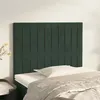 Image de vidaXL Têtes de lit 2 pcs Vert foncé 90x5x78/88 cm Velours