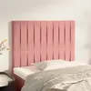 Image de vidaXL Têtes de lit 2 pcs Rose 90x5x78/88 cm Velours