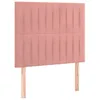 Image de vidaXL TÃªtes de lit 2 pcs Rose 100x5x78/88 cm Velours