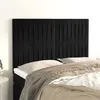 Image de vidaXL Têtes de lit 4 pcs Noir 72x5x78/88 cm Velours