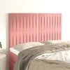 Image de vidaXL Têtes de lit 4 pcs Rose 72x5x78/88 cm Velours