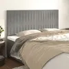 Image de vidaXL Têtes de lit 4 pcs Gris clair 80x5x78/88 cm Velours