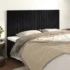 Image de vidaXL Têtes de lit 4 pcs Noir 90x5x78/88 cm Velours