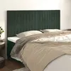 Image de vidaXL Têtes de lit 4 pcs Vert foncé 100x5x78/88 cm Velours