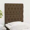 Image de vidaXL Têtes de lit 2 pcs Marron Foncé 80x7x78/88 cm Tissu