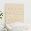 Image de vidaXL Têtes de lit 2 pcs Crème 80x7x78/88 cm Tissu