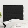 Image de vidaXL Têtes de lit 2 pcs Noir 90x7x78/88 cm Tissu