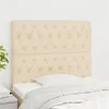 Image de vidaXL Têtes de lit 2 pcs Crème 90x7x78/88 cm Tissu3116655