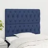 Image de vidaXL Têtes de lit 2 pcs Bleu 90x7x78/88 cm Tissu