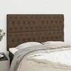 Image de vidaXL Têtes de lit 4 pcs Marron foncé 72x7x78/88 cm Tissu3116669