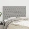 Image de vidaXL Têtes de lit 4 pcs Gris clair 80x7x78/88 cm Tissu