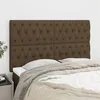 Image de vidaXL Têtes de lit 4 pcs Marron Foncé 80x7x78/88 cm Tissu