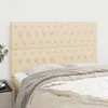 Image de vidaXL Têtes de lit 4 pcs Crème 80x7x78/88 cm Tissu