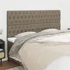 Image de vidaXL Têtes de lit 4 pcs Taupe 90x7x78/88 cm Tissu