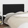 Image de vidaXL Têtes de lit 4 pcs Noir 100x7x78/88 cm Tissu