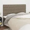 Image de vidaXL Têtes de lit 4 pcs Taupe 100x7x78/88 cm Tissu