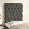 Image de vidaXL Têtes de lit 2 pcs Gris foncé 80x7x78/88 cm Velours